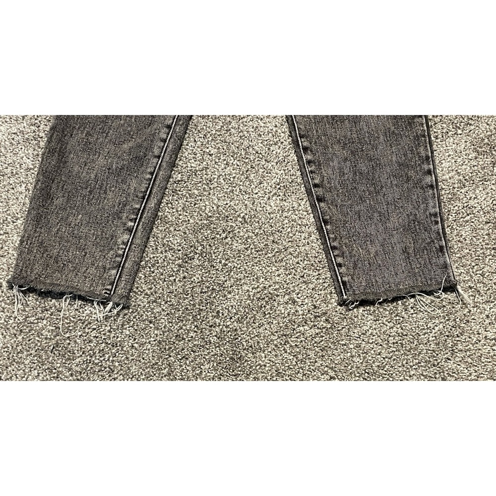 Pacsun Jeans Womens 28 Gray Distressed Fashion Zipper High Rise Grunge Y2K - Picture 5 of 10